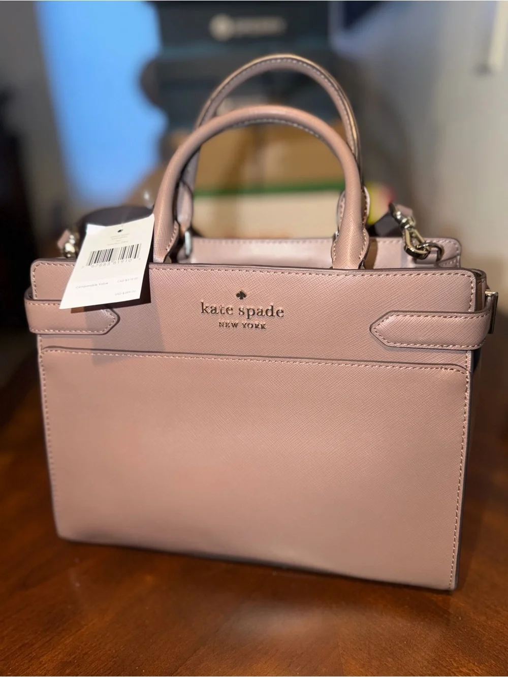 Kate Spade Staci Brown Leather Top-Handle Satchel